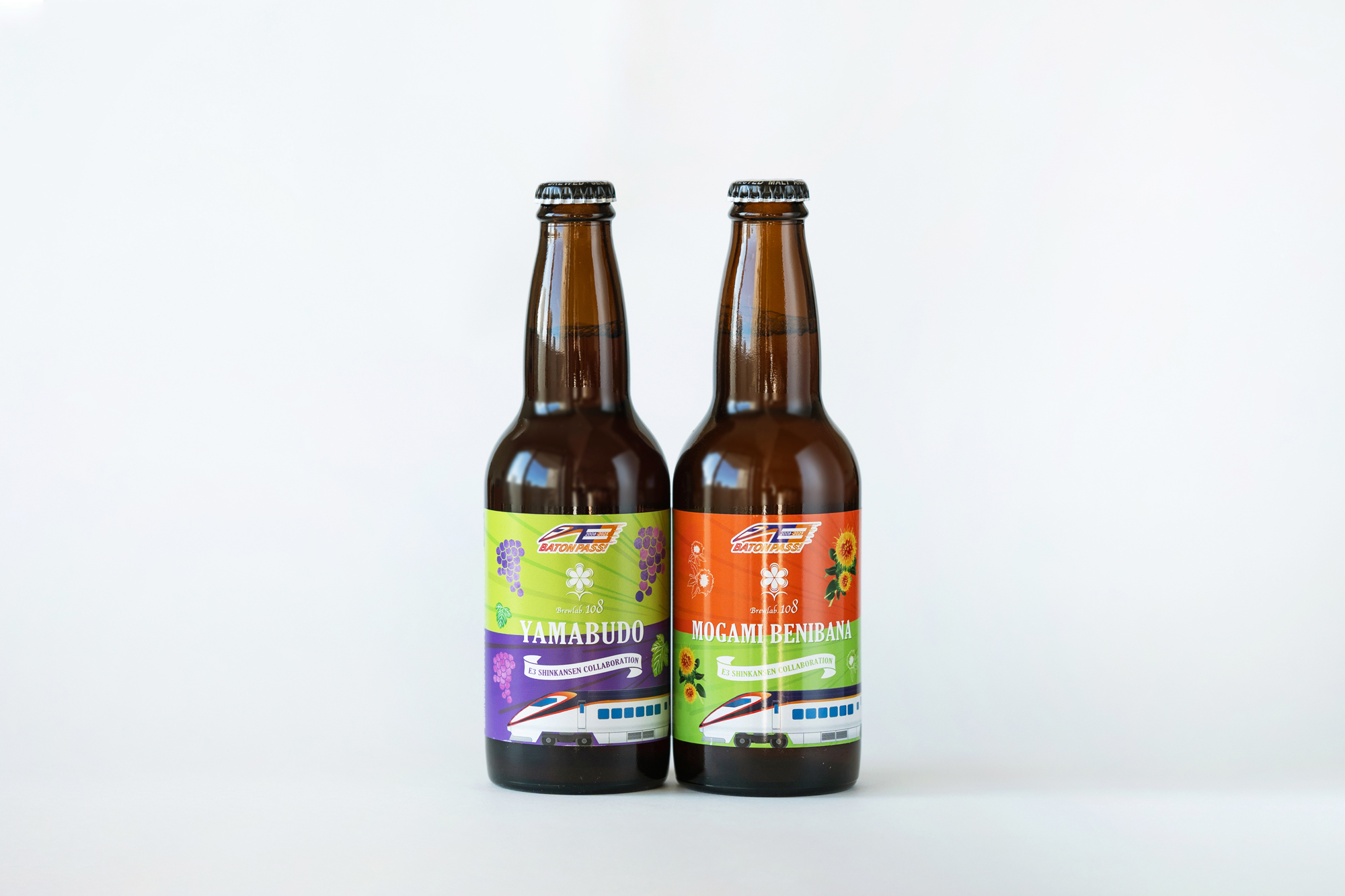 Brewlab.108 – E3系新幹線コラボ瓶ラベルデザイン